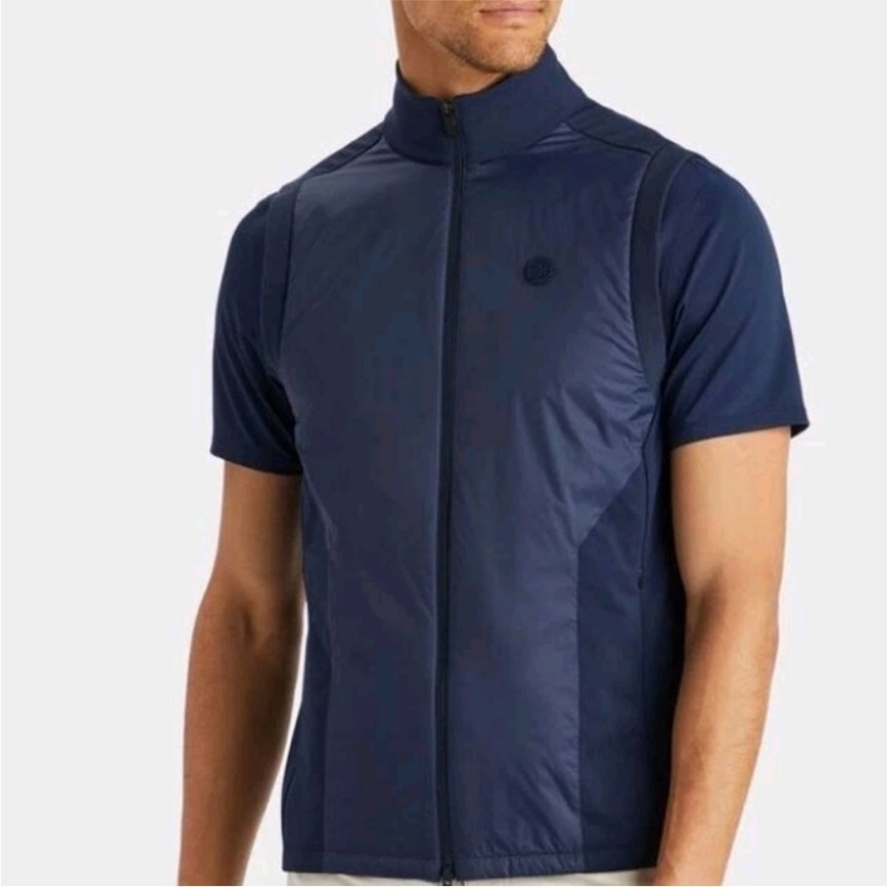G/Fore Interlock Performer Full Vest Size XL Stretch Tech Golf Twighlight Blue